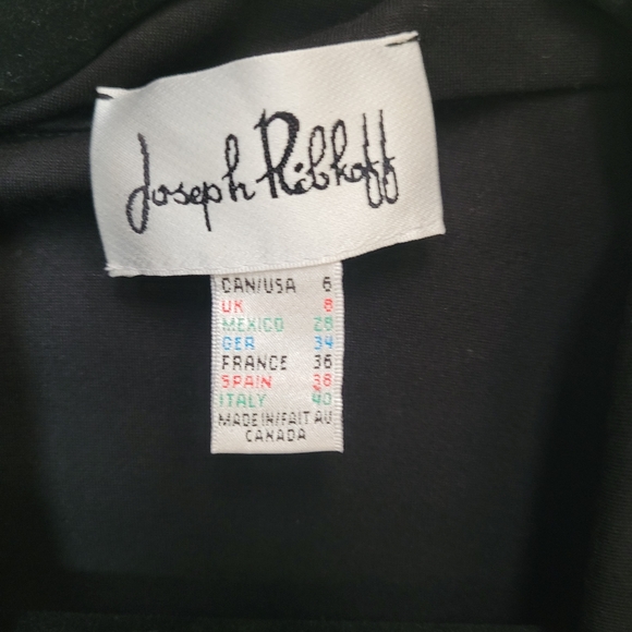Classic Joseph Ribkoff black coat - Picture 4 of 9